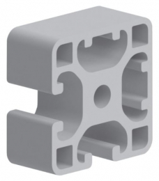 PROFILÉ 40x40 RAINURE 8mm 2 FACES FERMÉES